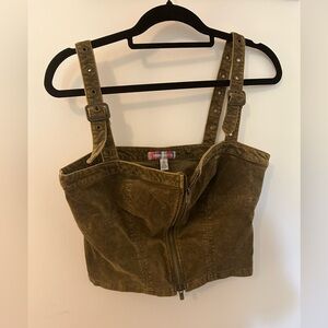 Urban Outfitters Corset-style Crop Top